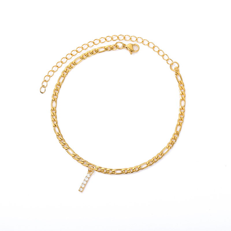 Love Initial Anklet - Pieza de tobillo con su inicial