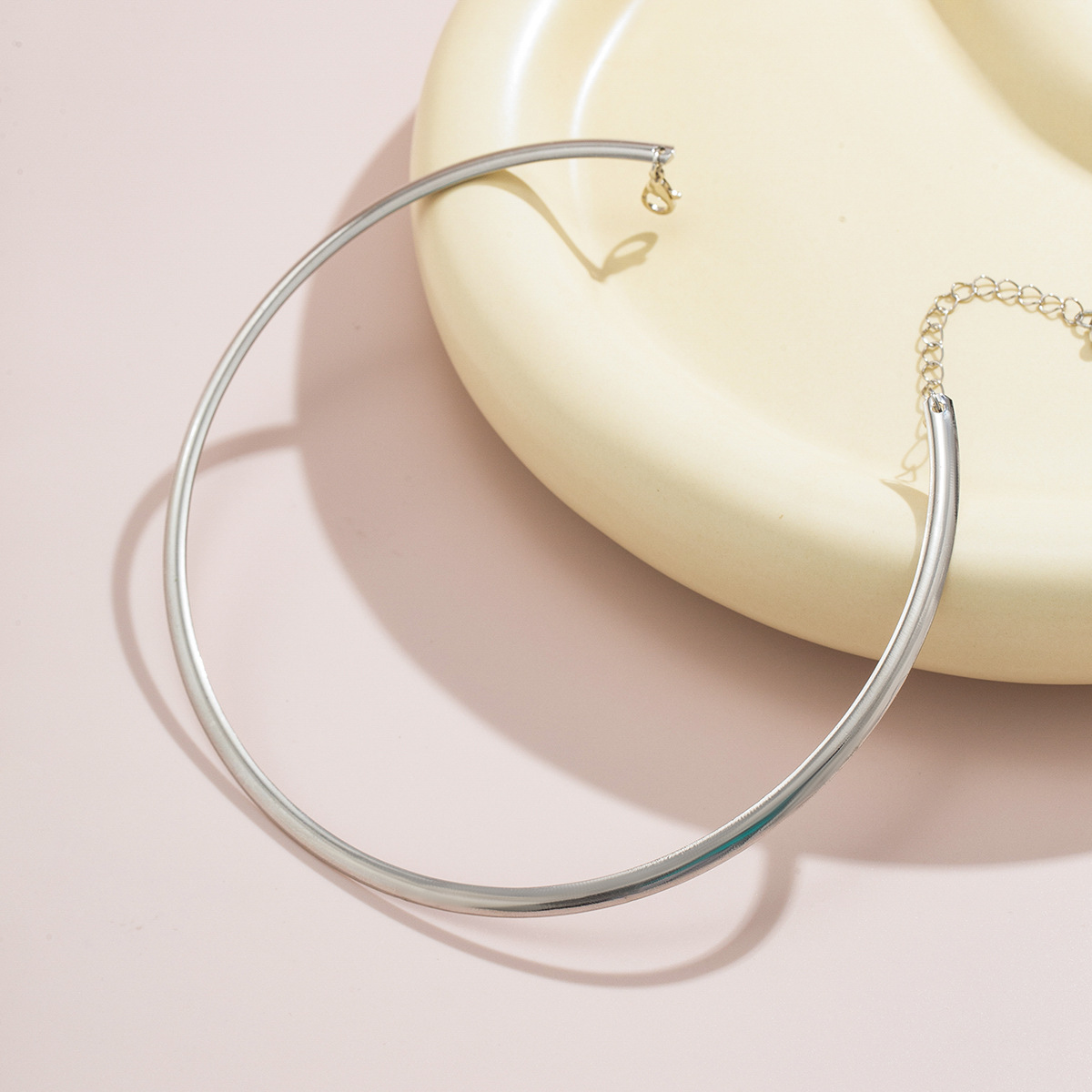 Collar Clavícula Anillo - Collar Choker Fino