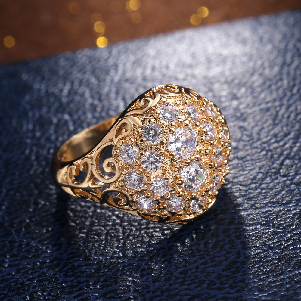 Seraphina – Anillo Diamante de la Era Dorada