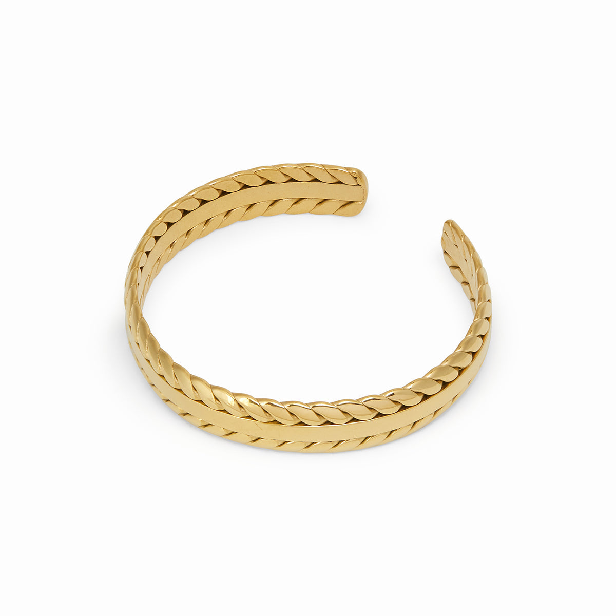 Anaya – Bracelet Jonc Hojas Trenzadas