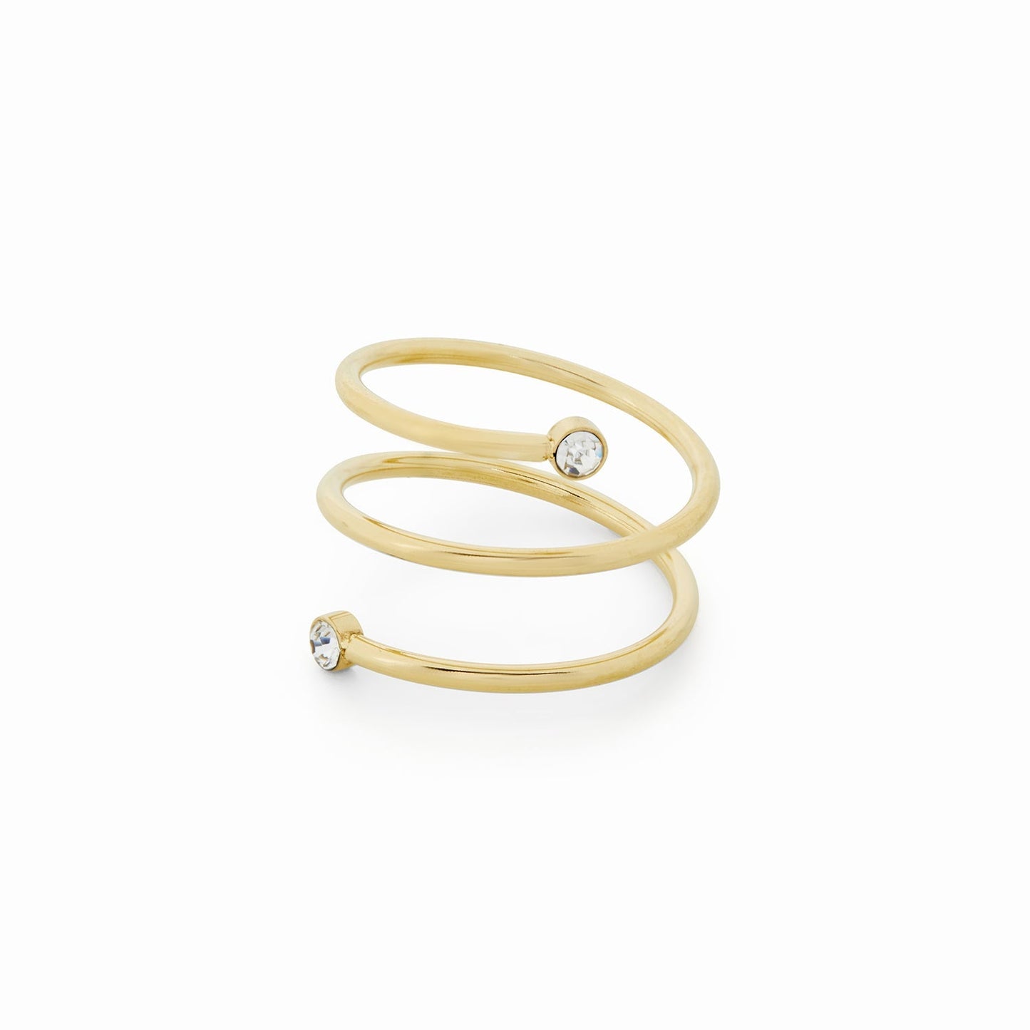 Riza – Anillo Espiral Adornado con Piedra