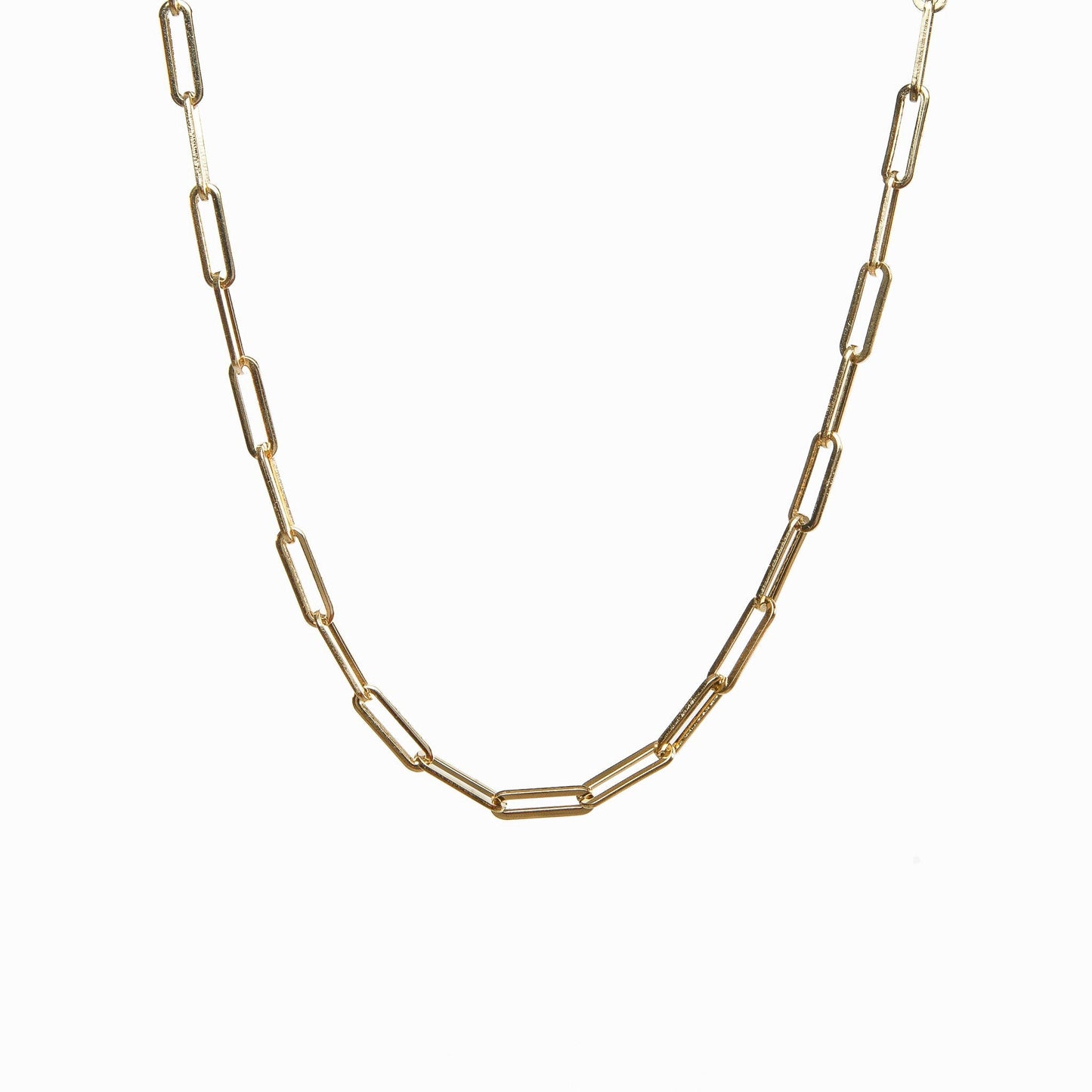 Elisa – Collar Cadena de Eslabones Dorados