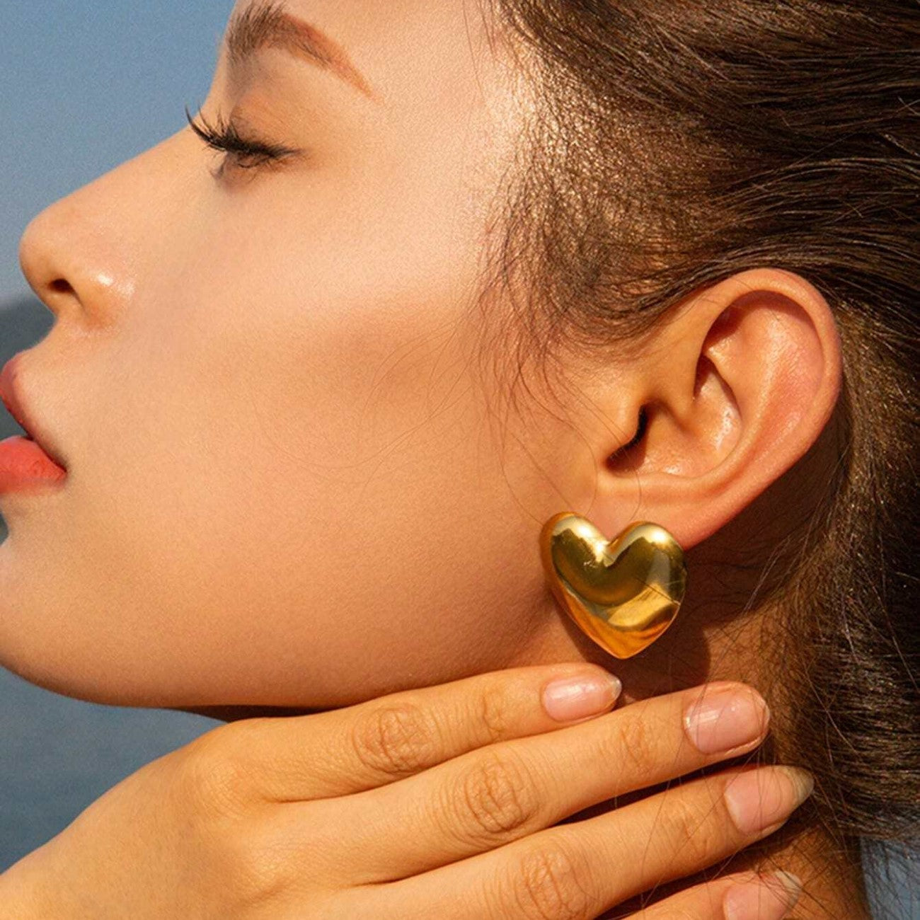 Gran Pendientes de Corazón