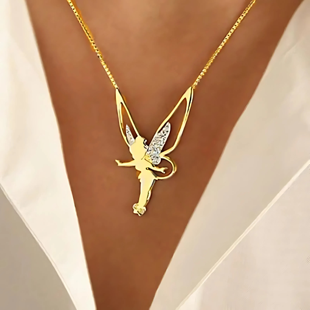 Jhoanna – Collar de hada en oro y plata