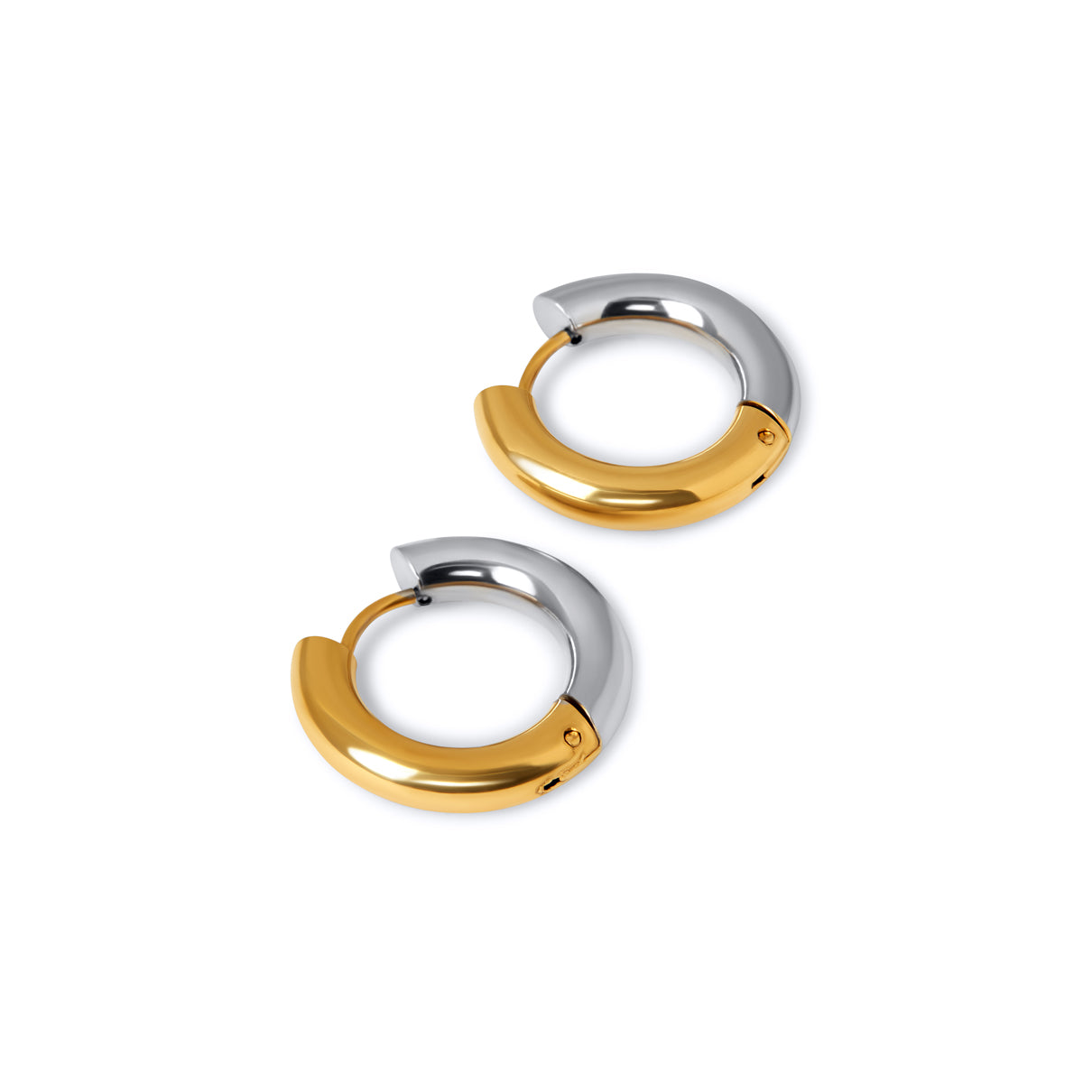 Siena – Aretes Contrastadas Oro/Plata