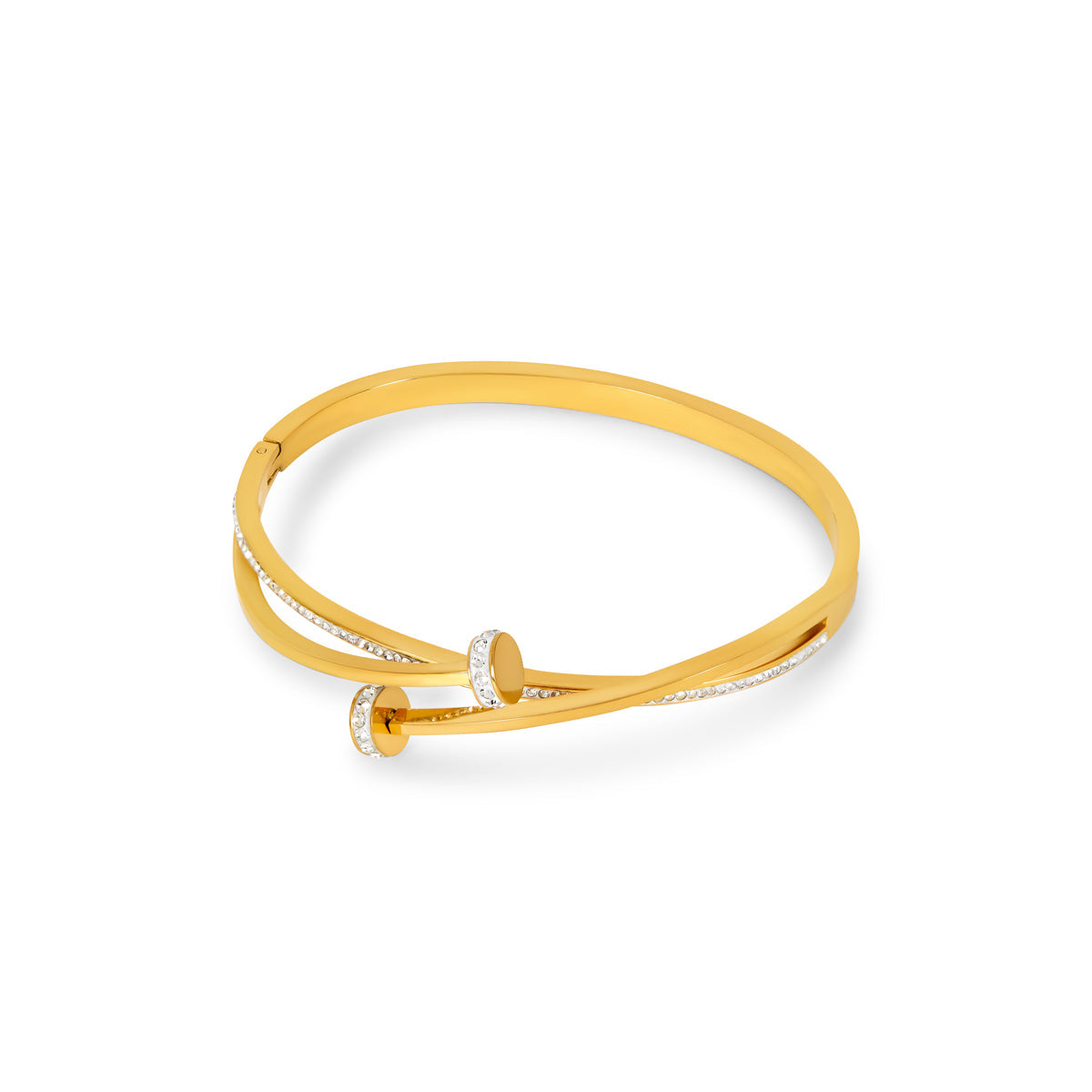 Inka – Pulsera Clavo Ornada de Piedra Brillante