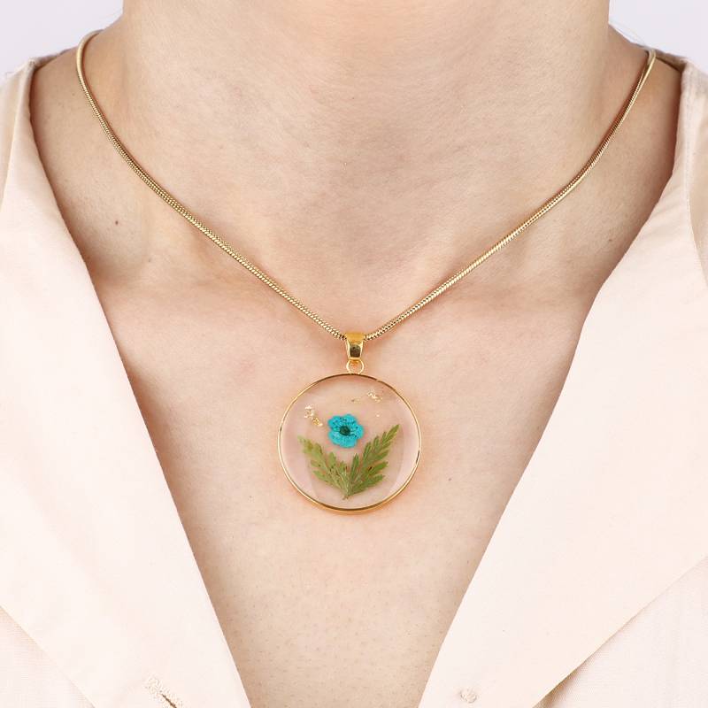Elina – Collar de Flor de Nacimiento Presionada