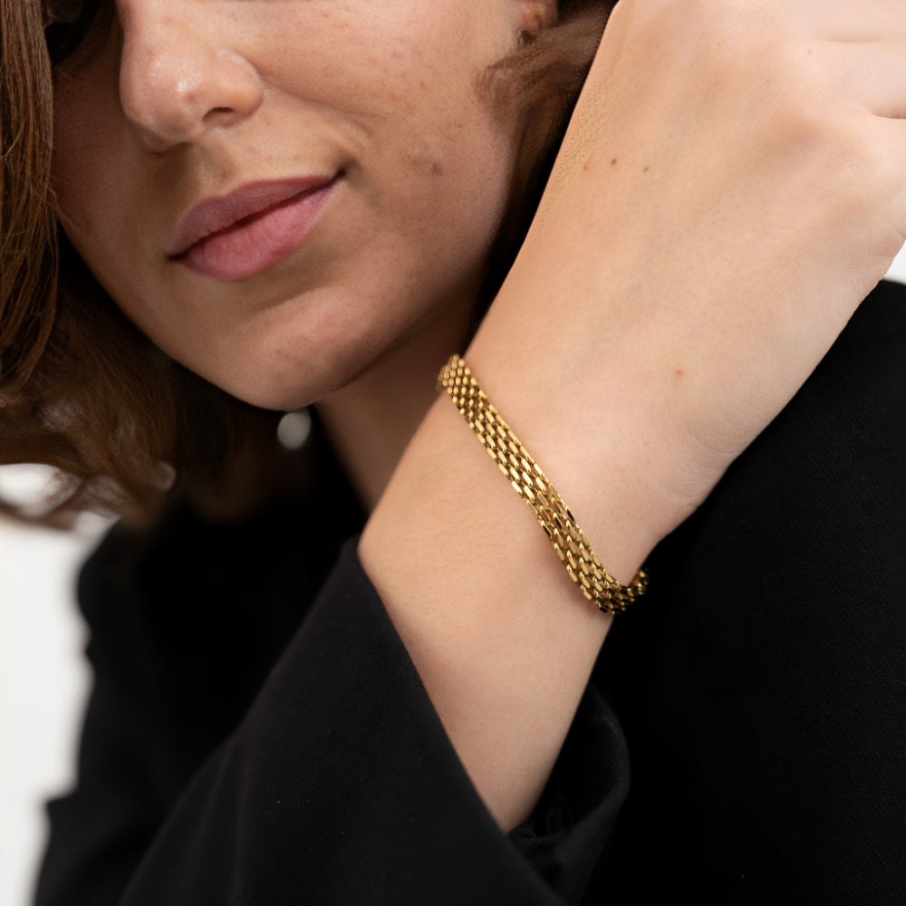Jara – Pulsera Mesh Cascada