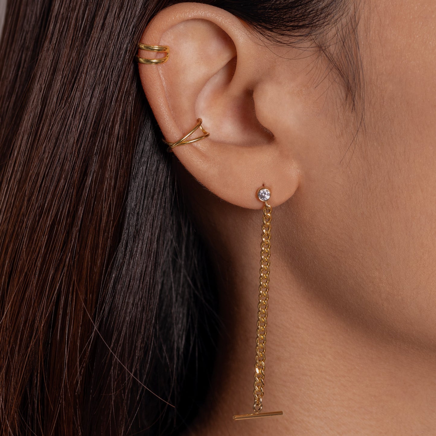 Hanan - Ear Cuffs Cruzados