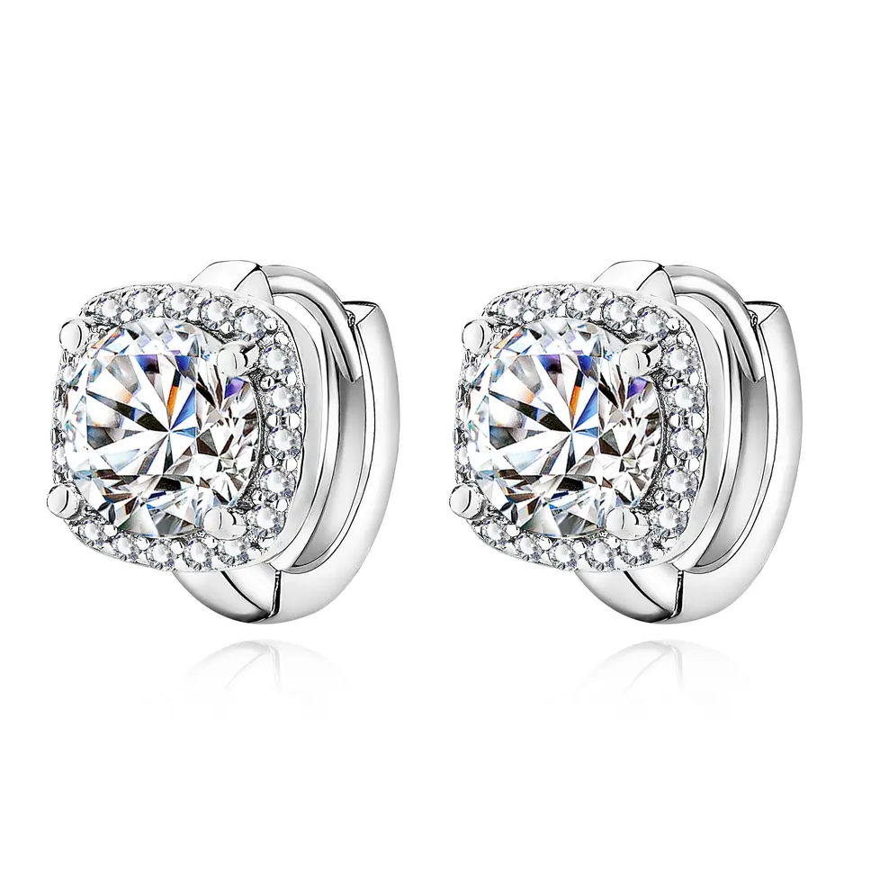 Nadine – Pendientes Cuadrados en Oro 18K