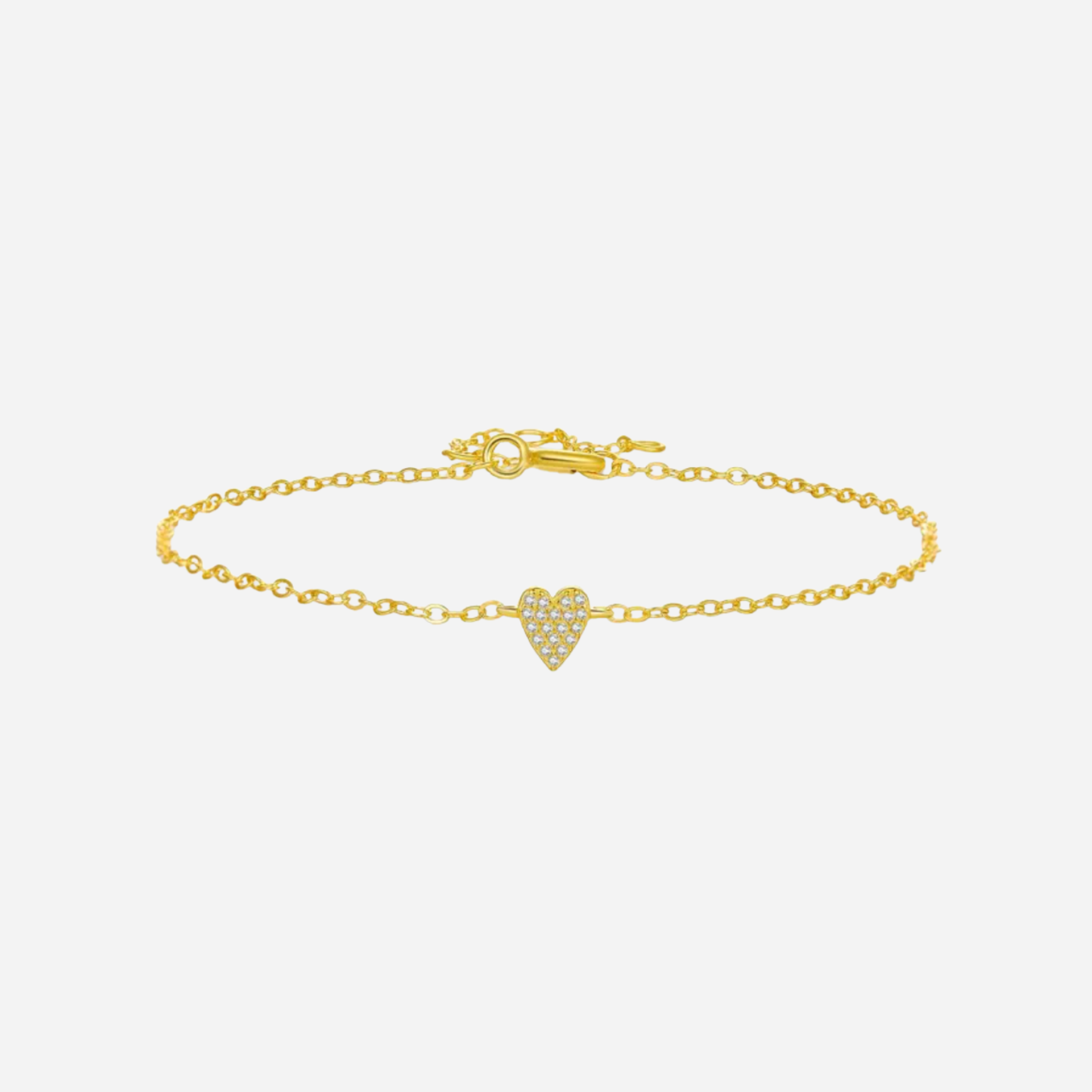 Amara – Pulsera Corazón Brillante Mini