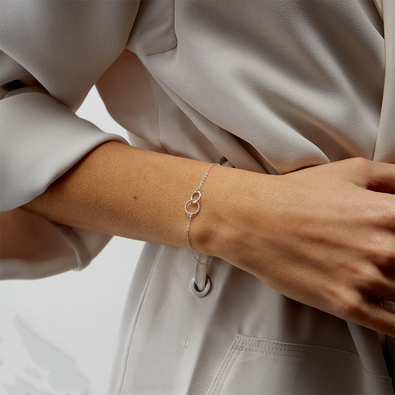 Pulsera de anillos entrelazados - Anillos entrelazados