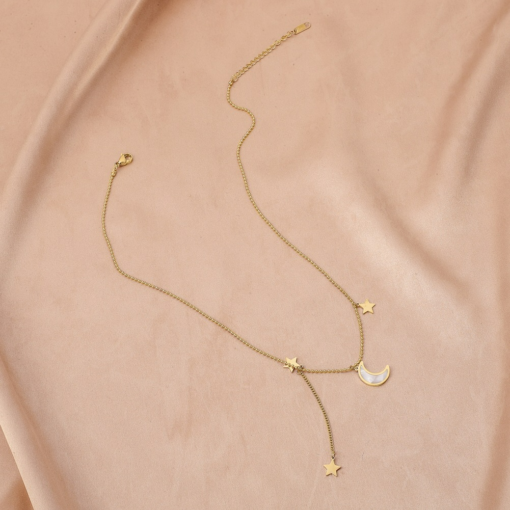 Collar de estrella y luna - Media luna