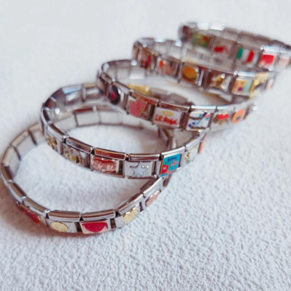 Pulsera de Charms Italiana - Pulsera Sorpresa con 18 Charms