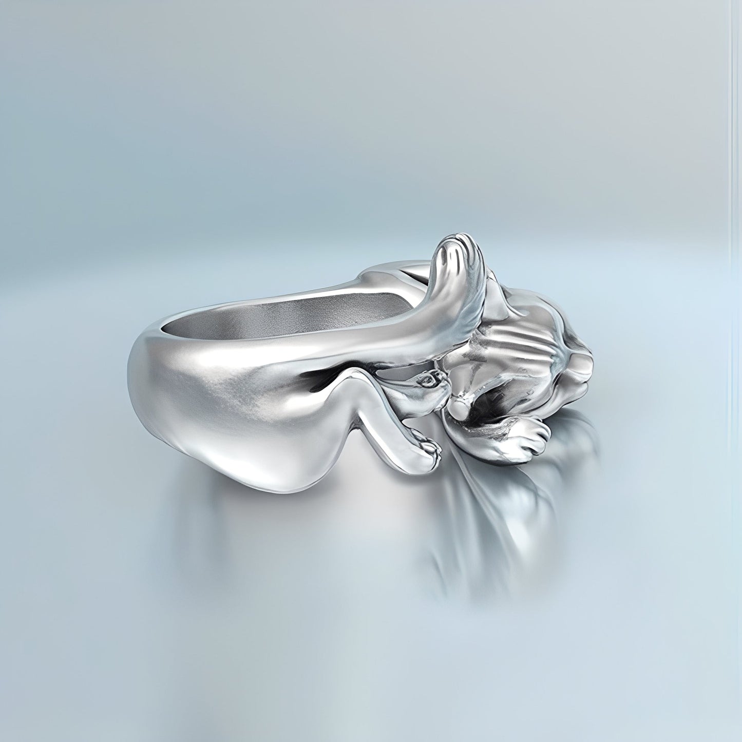 Mia – Anillo Gato Elegante