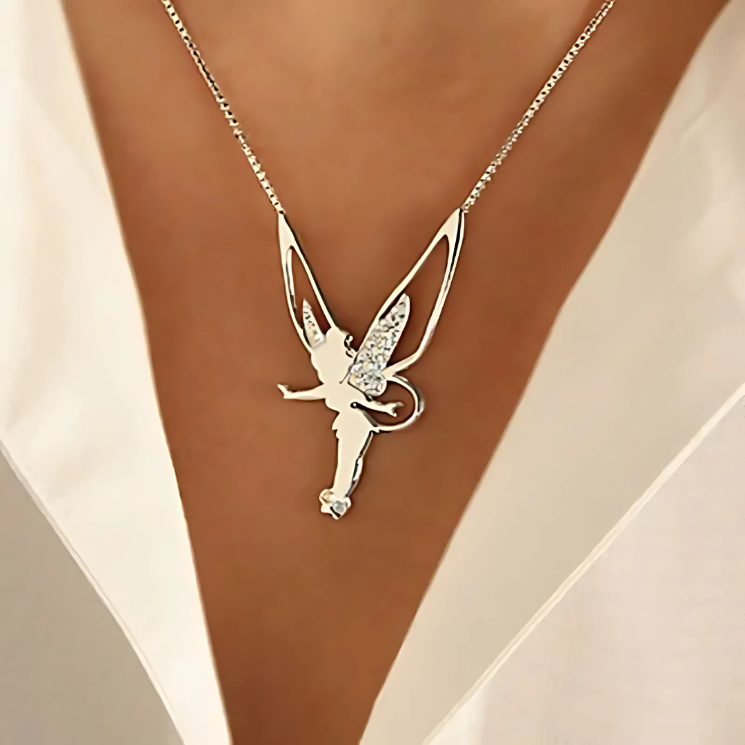 Jhoanna – Collar de hada en oro y plata