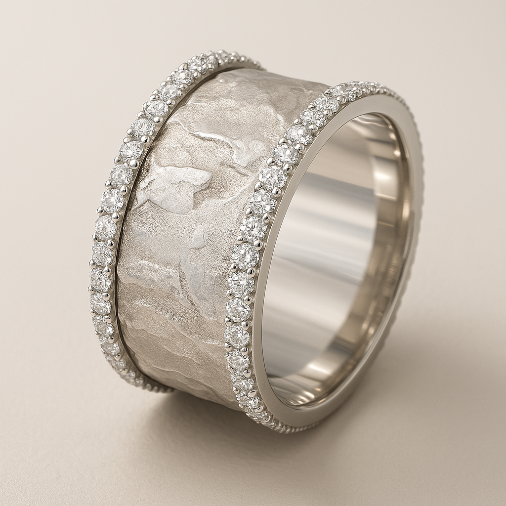 Lina – Anillo Vintage Plateado con Circonita