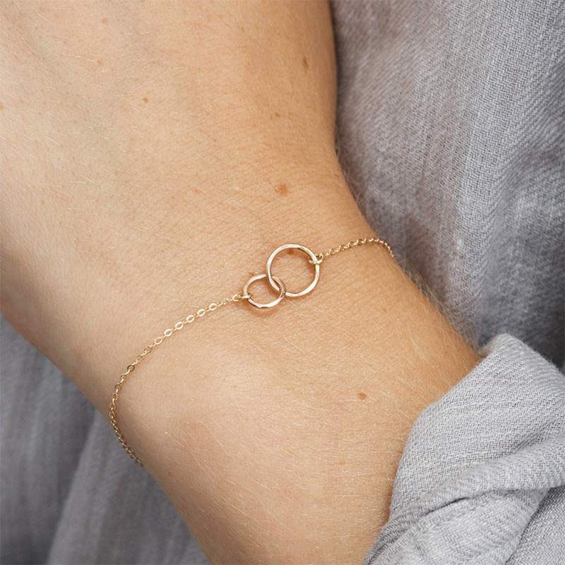 Pulsera de anillos entrelazados - Anillos entrelazados