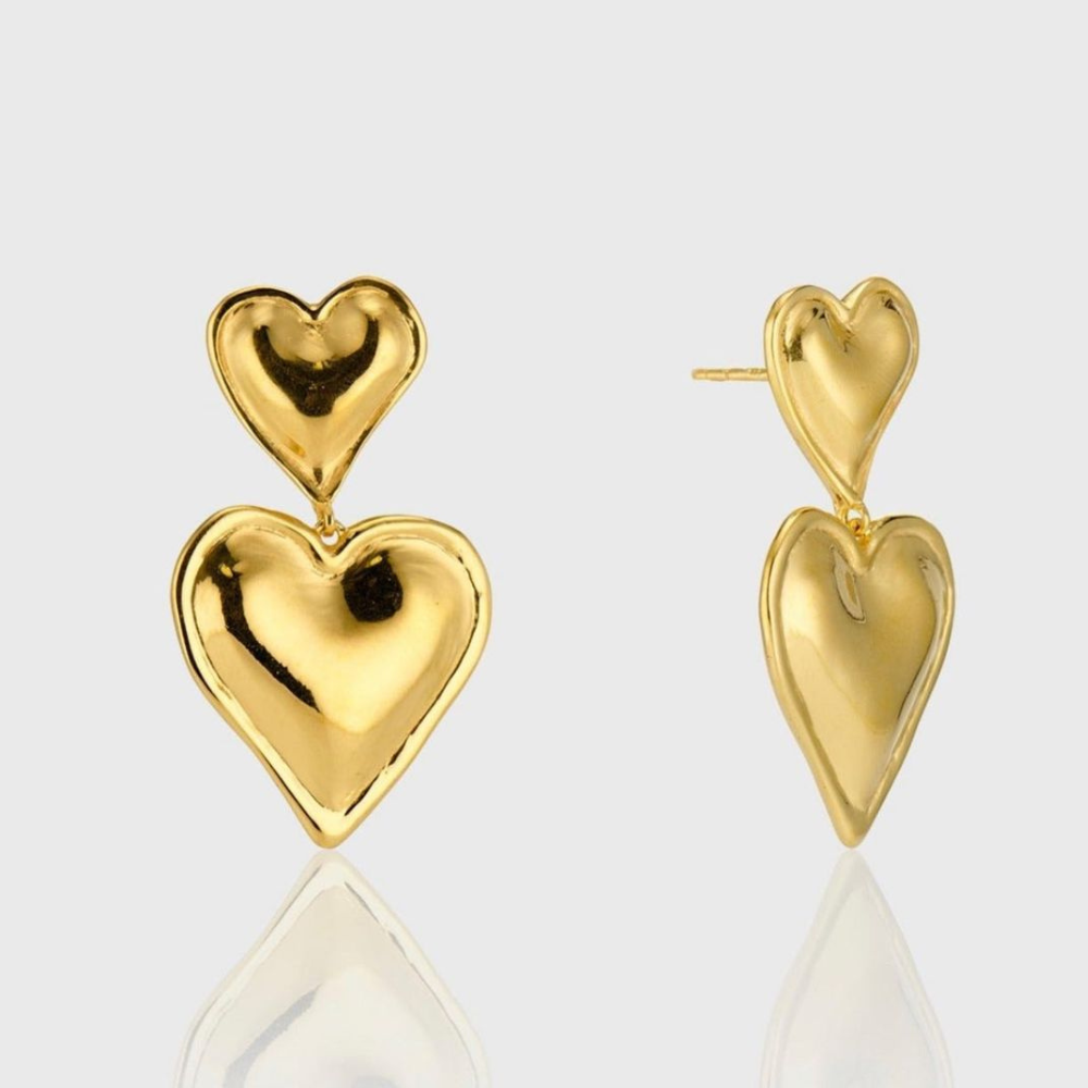 Pendientes Doble Corazón