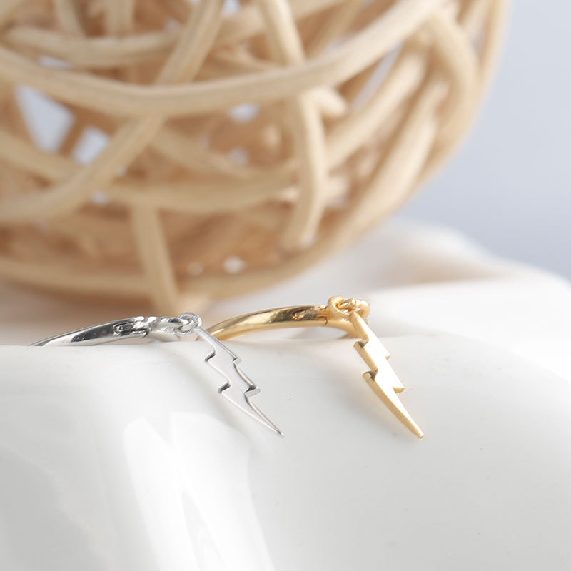 Pendientes Lightning Hoop - Pendientes Lightning Bolt