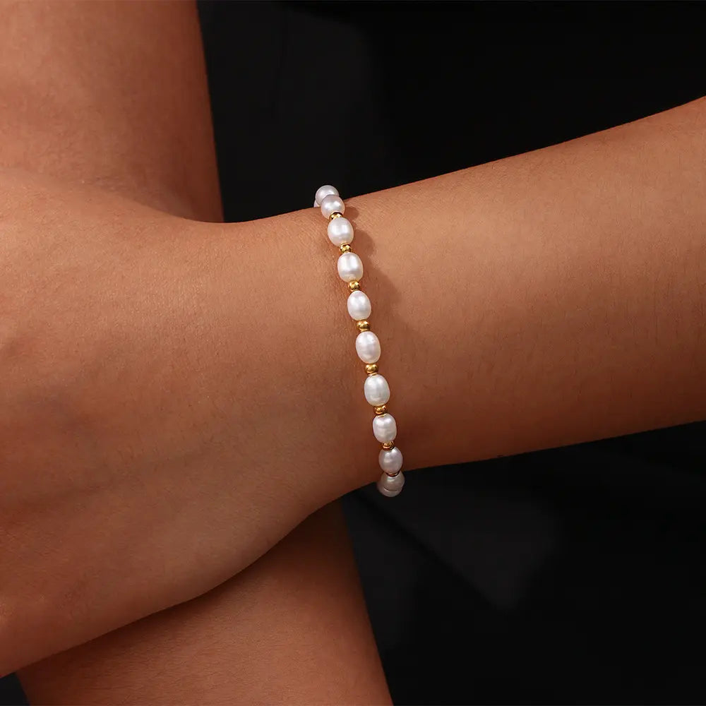 Alma – Pulsera Vintage con Perlas Naturales