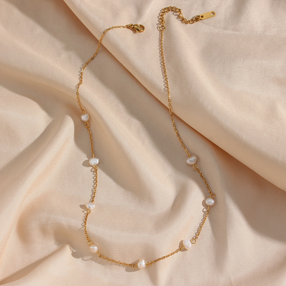 Cadena de perlas de oro - Cadena diaria