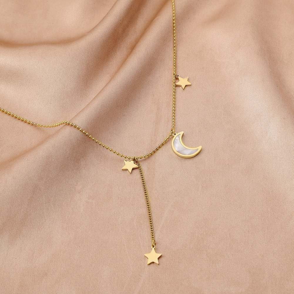Collar de estrella y luna - Media luna