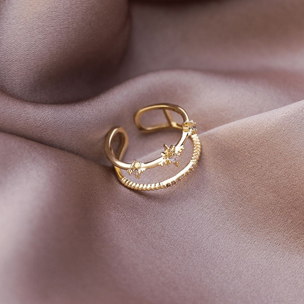 Damas Anillos Estrella Ajustables