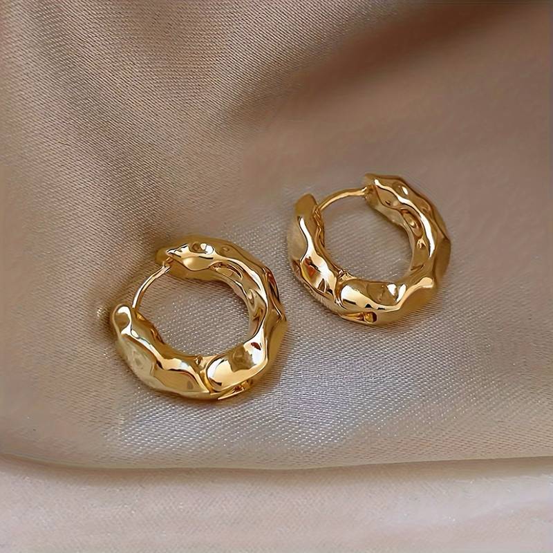 Pendientes de anillo de barril - Pendientes delicados