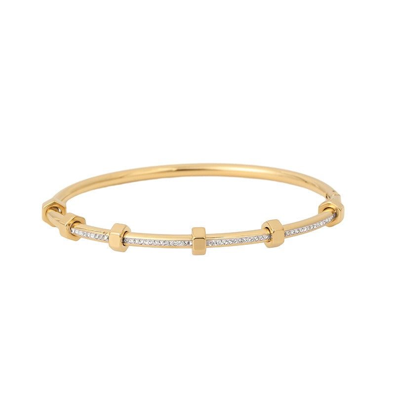 Aurélie – Pulsera elegante y brillante en oro