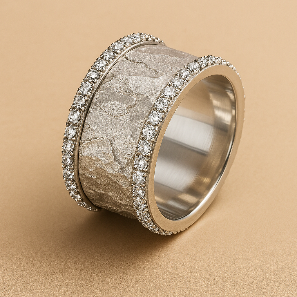 Lina – Anillo Vintage Plateado con Circonita