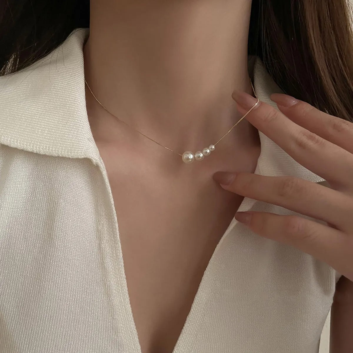 Miya – Collar Dorado con Perla de Agua Dulce