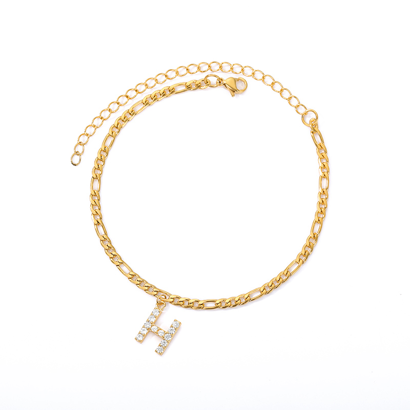 Love Initial Anklet - Pieza de tobillo con su inicial