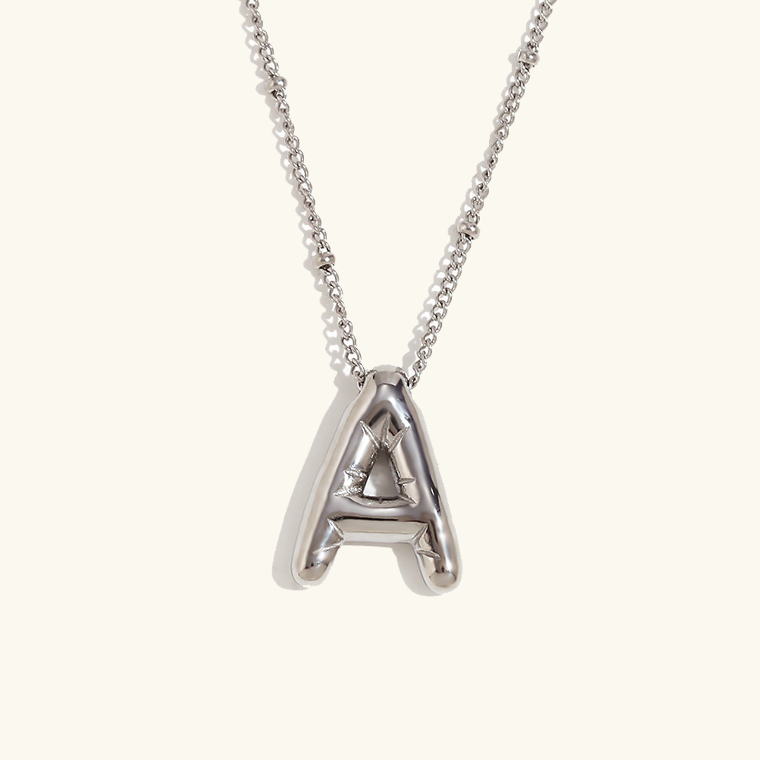 Collar de Iniciales de Oro con Bola