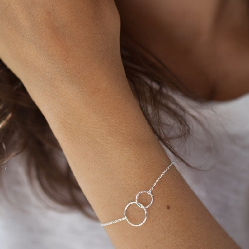 Pulsera de anillos entrelazados - Anillos entrelazados