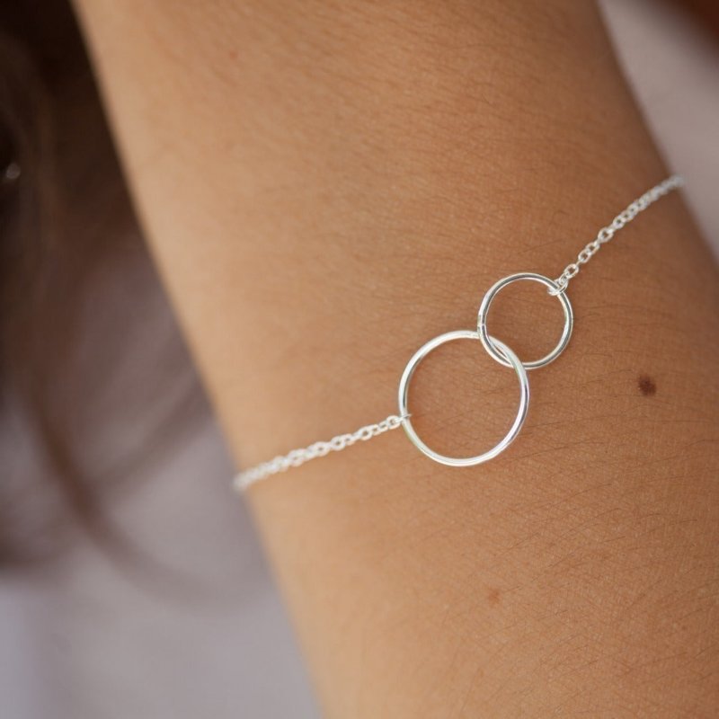 Pulsera de anillos entrelazados - Anillos entrelazados