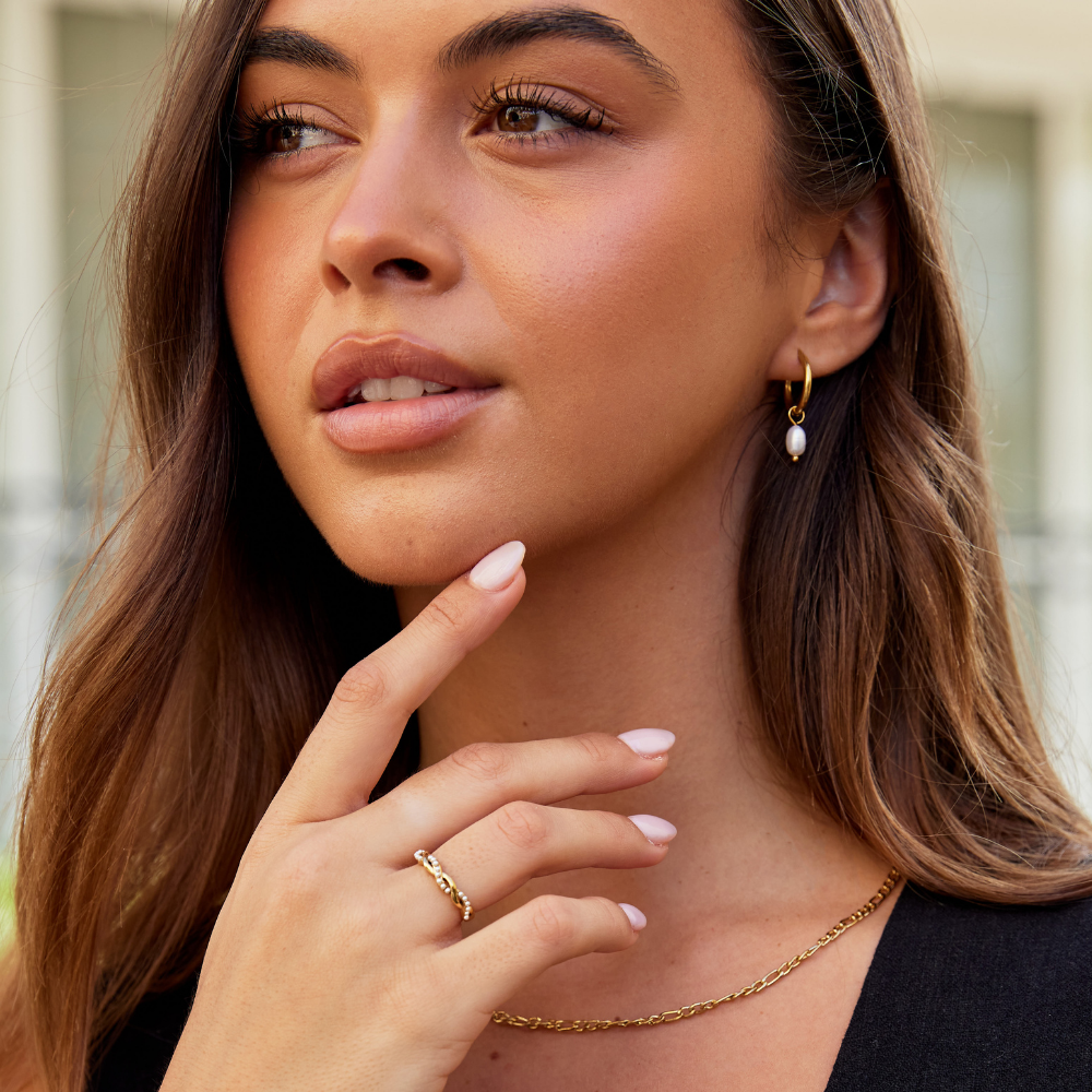 Bella – Pendientes de Perlas de Agua Dulce