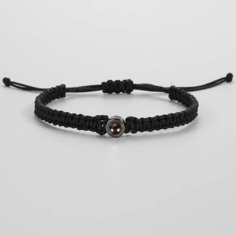 Clara – Pulsera de Foto Trenzada Personalizada