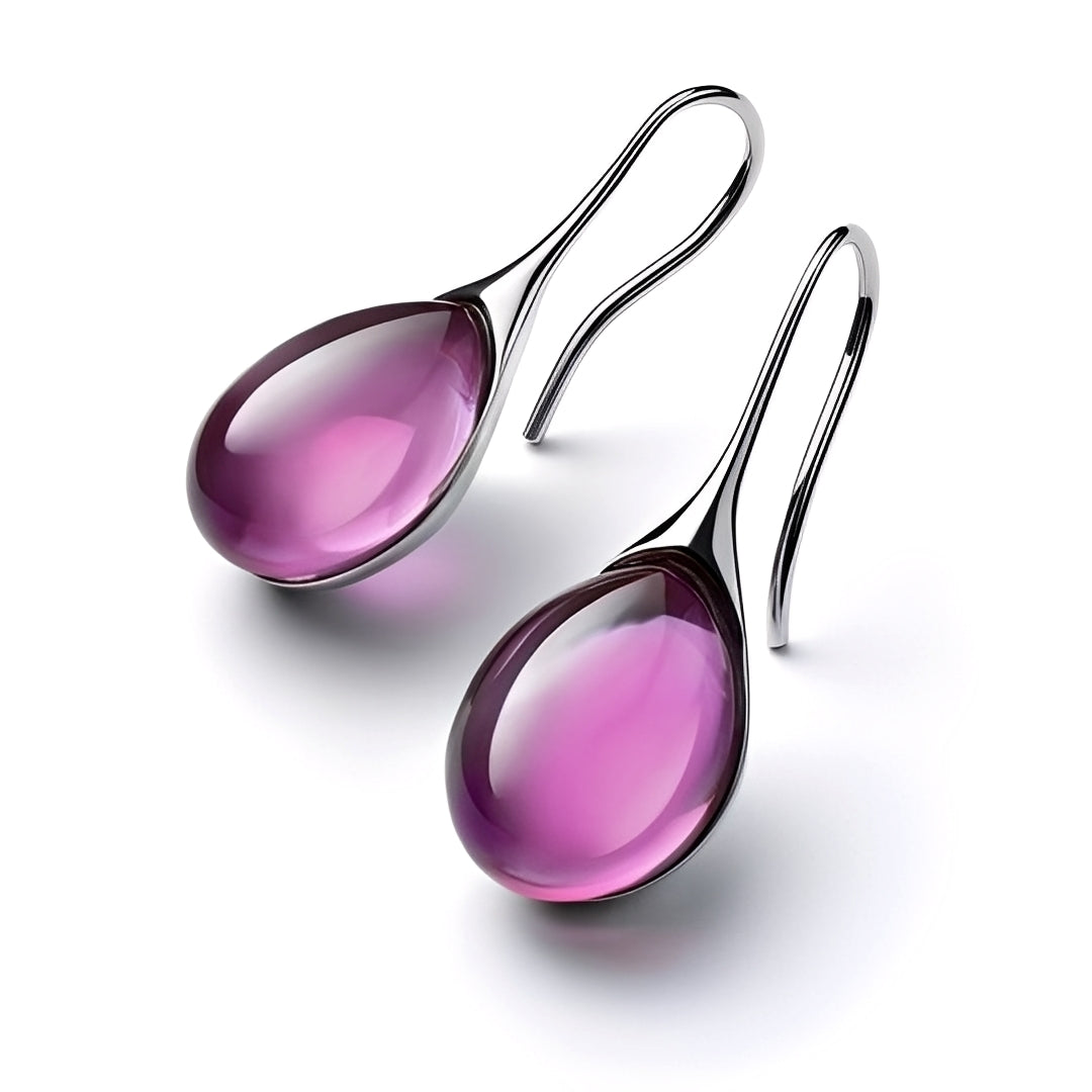 Isaline – Pendientes Cristal Brillante Oro & Plata