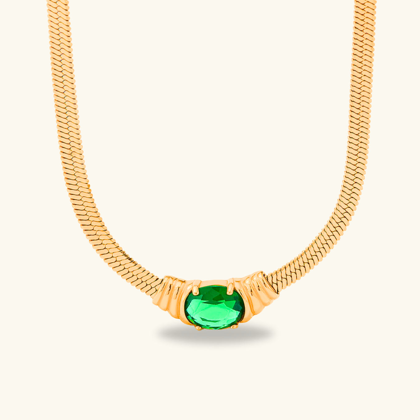 Ezra – Collar Cairo Dorado Minimalista