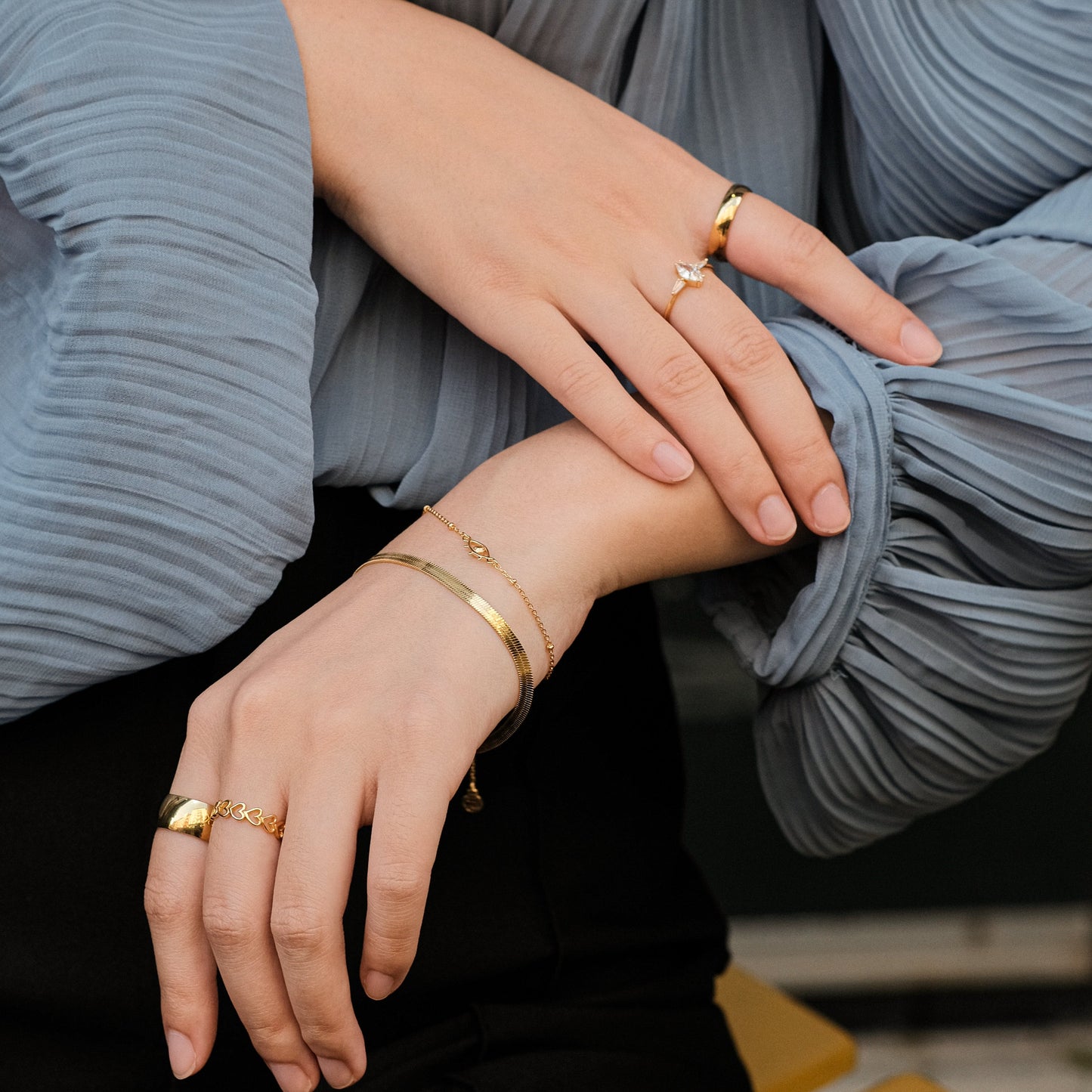 Jia - Anillo de Corazón Hueco