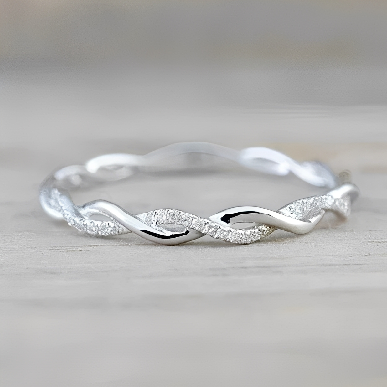Adrien – Anillo Torcido Plata & Oro