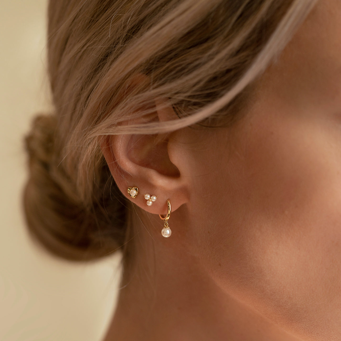 Isabella - Pendientes de perlas Trinity