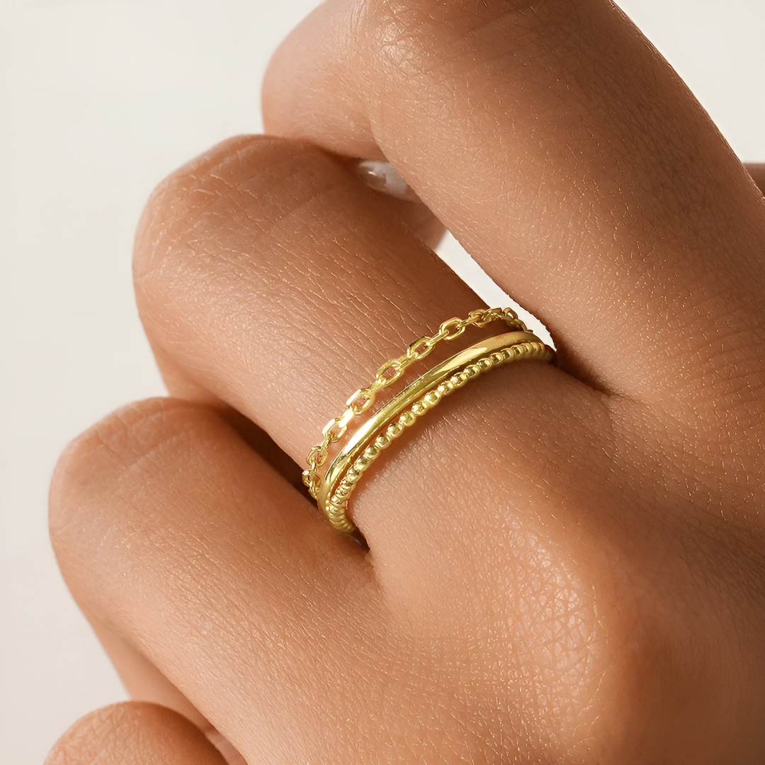 Riley – Anillo Trío Elemental Moderno