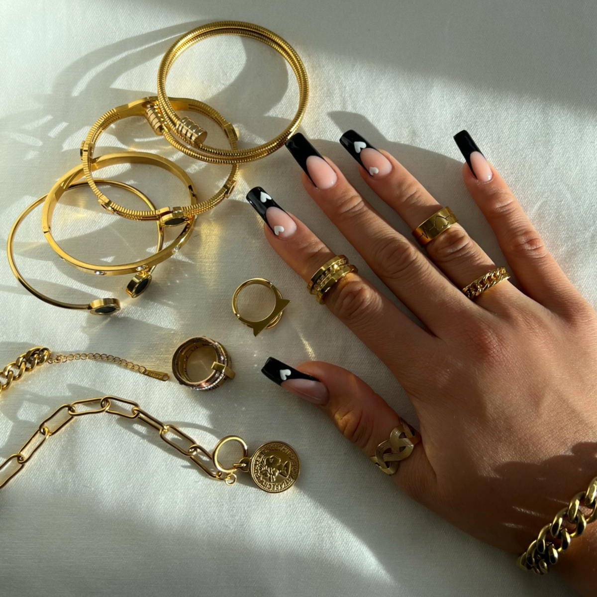 Clara – Bague Chaîne Gourmette Dorada