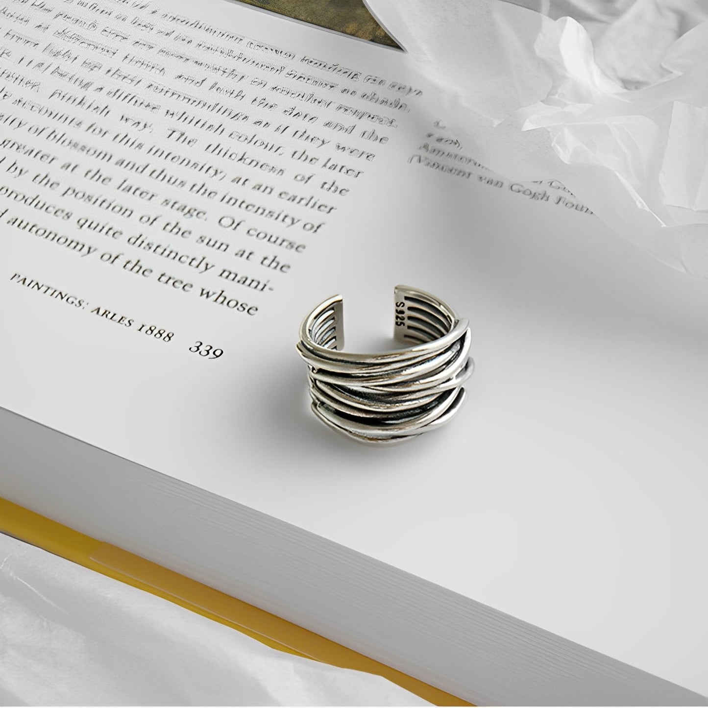 Alma – Anillo Superpuesto Ajustable en Plata Esterlina 925