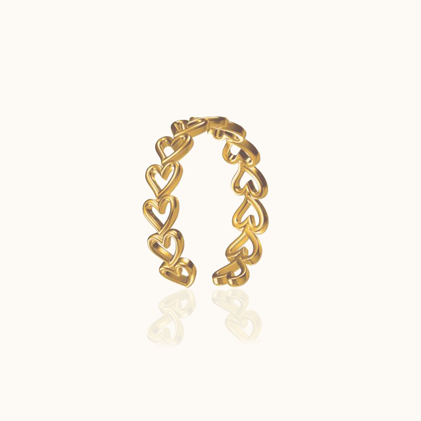 Jia - Anillo de Corazón Hueco