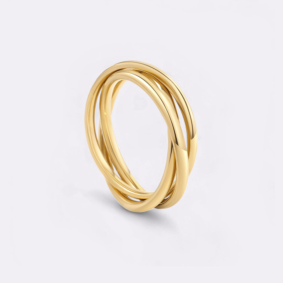 Aura – Anillo Fidget Interconectado Delicado