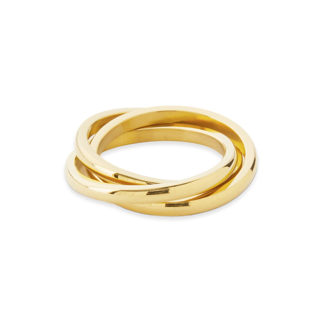 Aura – Anillo Fidget Interconectado Delicado