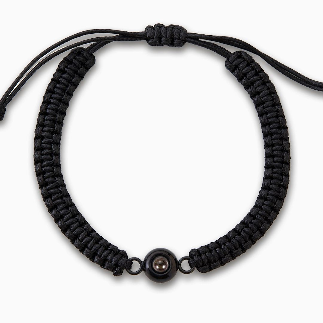 Clara – Pulsera de Foto Trenzada Personalizada